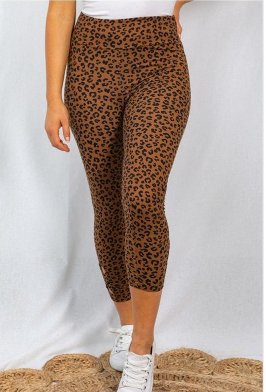 Leopard print tights